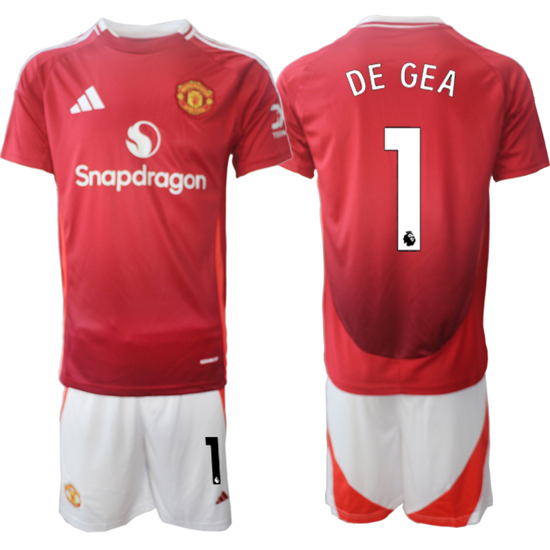 Men 2024-2025 Club Manchester United home Red #1 Soccer Jersey